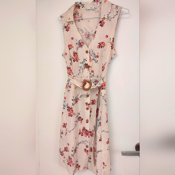 Mango floral linen dress - Picture 2 of 3